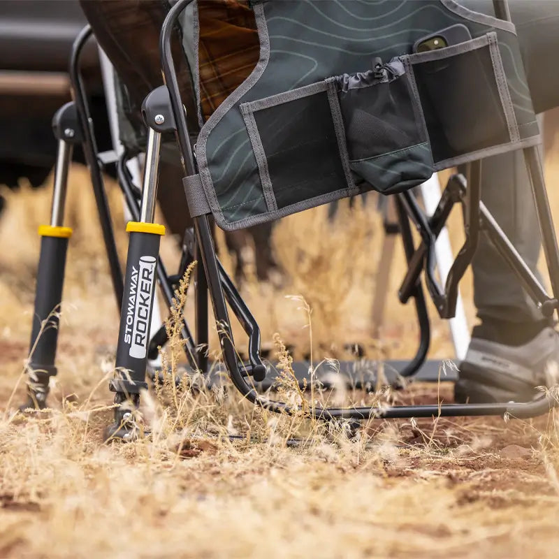 Heavy-Duty Freestyle Stowaway Rocker - Choice 794 - RoadTrip Rocker Smooth Motion Camp Chair Detail