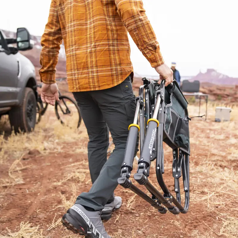 Heavy-Duty Freestyle Stowaway Rocker - Choice 794 - RoadTrip Rocker Smooth Motion Camp Chair Detail