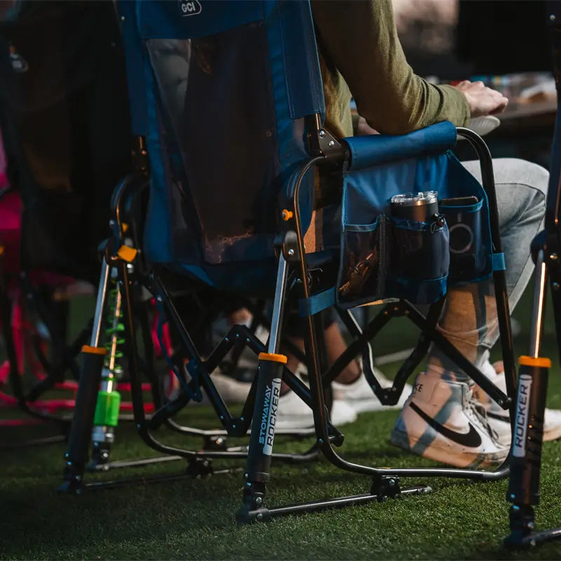 Heavy-Duty Freestyle Stowaway Rocker - Choice 794 - RoadTrip Rocker Smooth Motion Camp Chair Detail