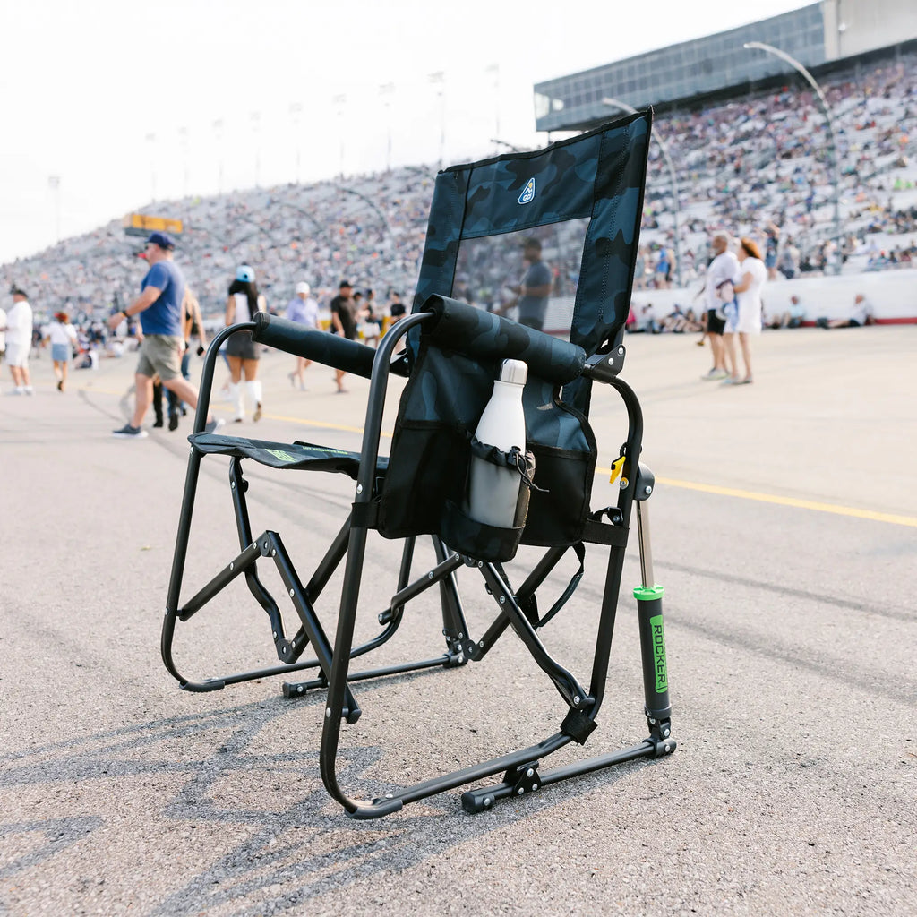 Heavy-Duty Freestyle Stowaway Rocker - Choice 794 - RoadTrip Rocker Smooth Motion Camp Chair Detail