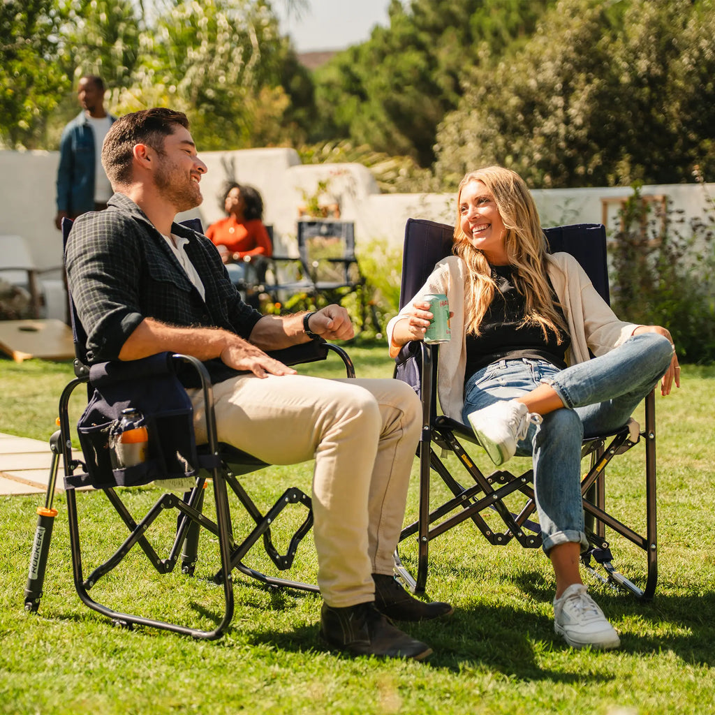 Heavy-Duty Freestyle Stowaway Rocker - Choice 794 - RoadTrip Rocker Smooth Motion Camp Chair Detail