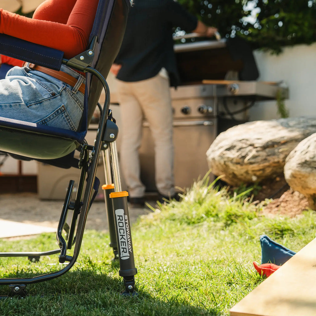 Heavy-Duty Freestyle Stowaway Rocker - Choice 794 - RoadTrip Rocker Smooth Motion Camp Chair Detail