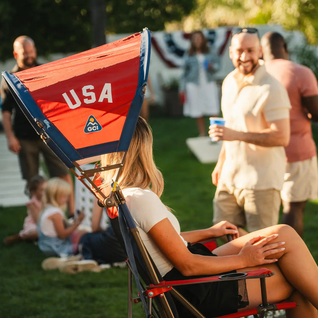 Portable Canopy SunShade Accessory - USA Anniversary Deluxe - Choice 917 - Instant Sunshade Umbrella for Tailgating Detail