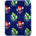 Decorative Knitted Galaxy Movie Kids Blue Print Fleece Throw Blanket, 46 x 60 - Lightweight Plush Warm Blanket for All Seasons - Default Title