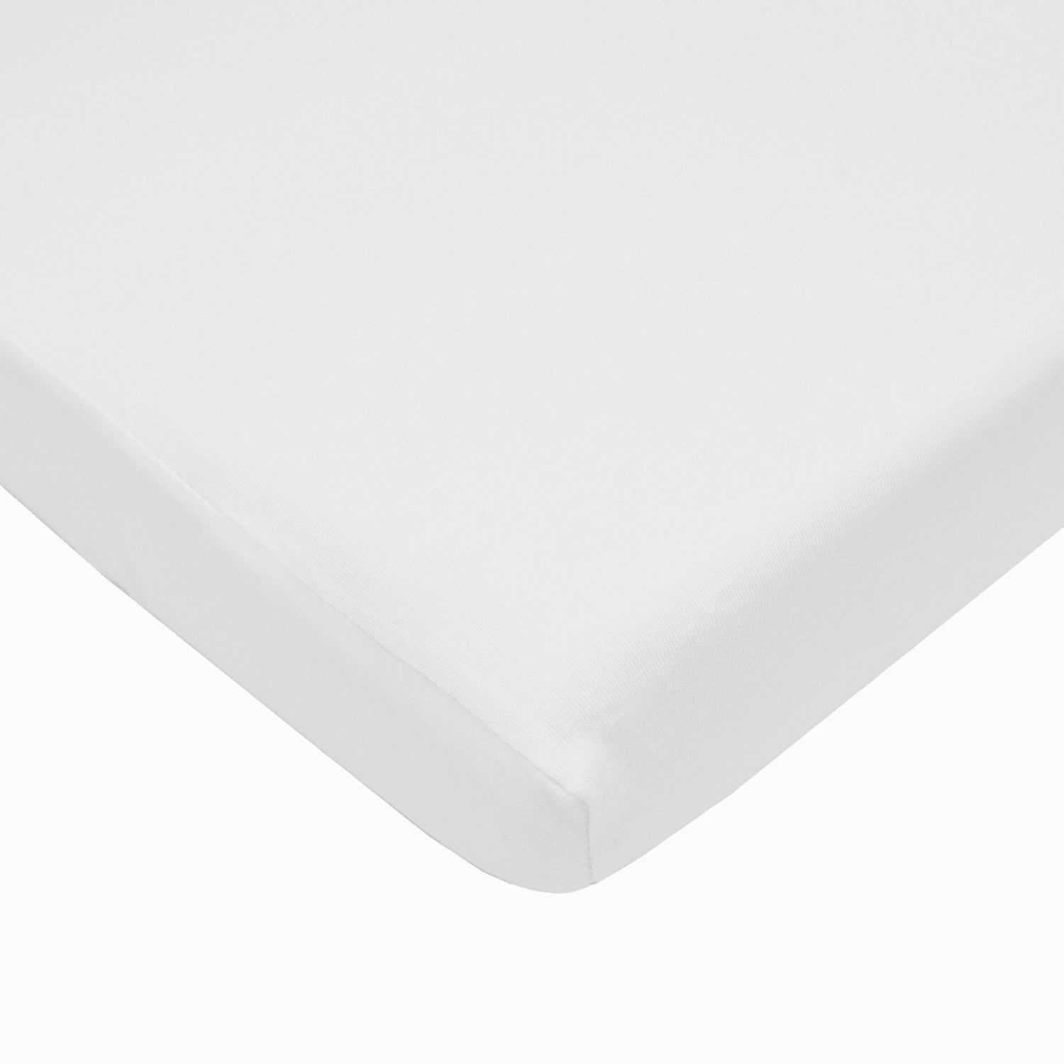 Ultra-Soft TL Care 100% Natural Breathable Cotton Jersey Knit Fitted Bassinet Sheet, White, 15" x 33", Soft Breathable, for Boys... - Breathable Egyptian Cotton Flat & Fitted Sheets - Default Title
