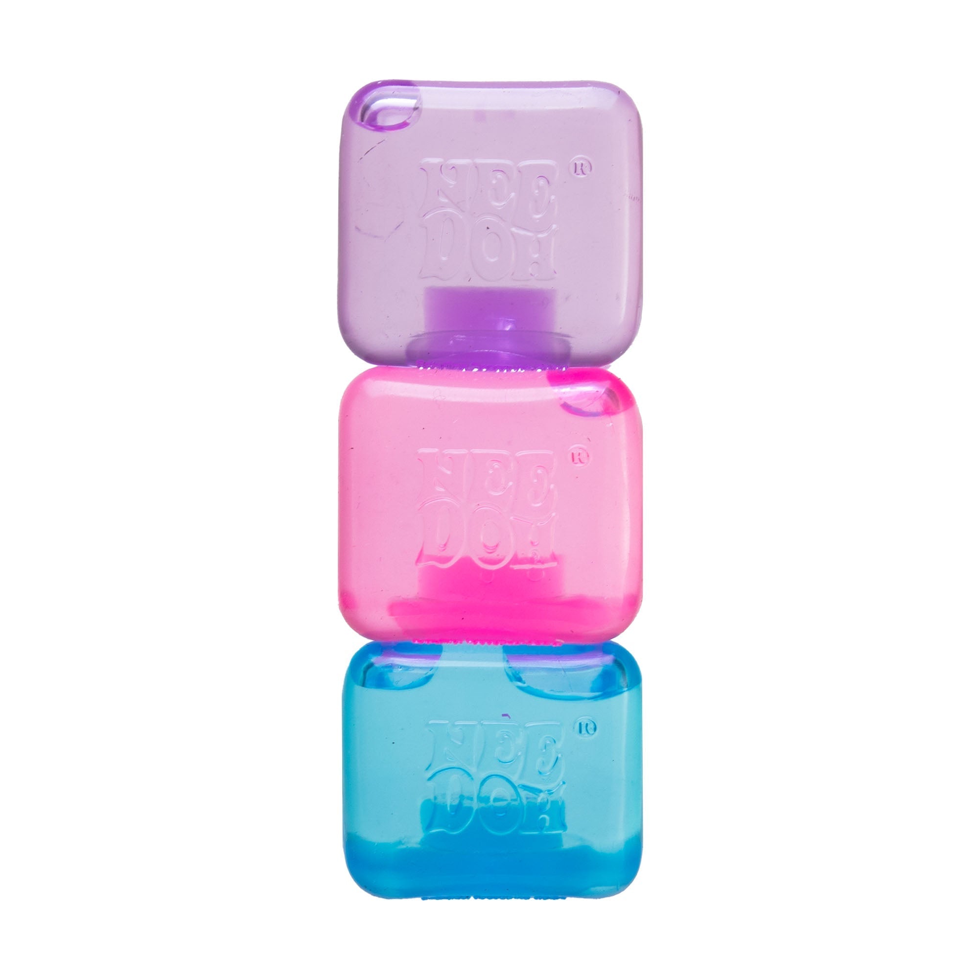 Squishable Nice Cube NeeDoh Nice Ice Baby | Series Canyon Trail - Translucent Jelly Cool Cube Sensory Toy - Surprise Me! (Random Color)