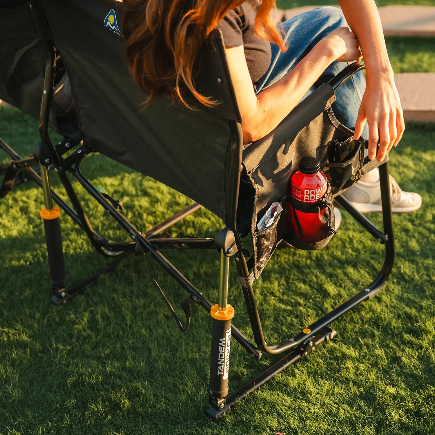 Heavy-Duty Freestyle Tandem Rocker - Choice 227 - Freestyle Rocker Portable Outdoor Folding Chair Detail