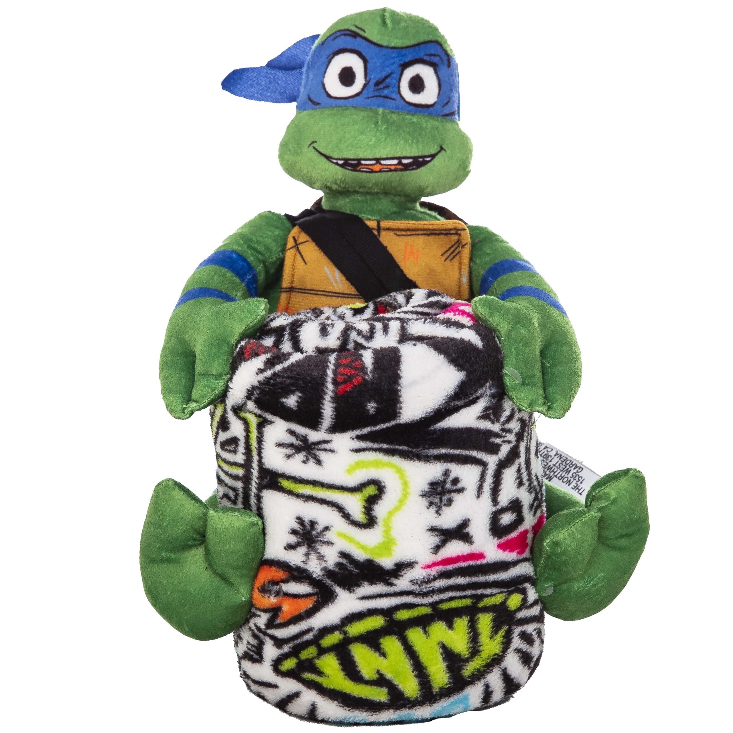 Super Soft Flannel Teenage Mutant Tutles Sketched Out Kids Silk Touch Throw Blanket with Plush Hugger – Ultra Soft Plush Character Pillo... - Luxury Knitted Decorative Throw Blanket with Fringes - Default Title