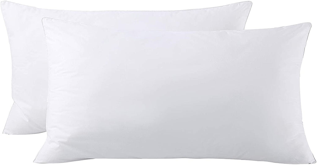 Decorative Plump Bed Pillows King Size Pillows Set of 2, Pillows for Sleeping,Polyester Microfiber Cover,Super Soft Set of 2(... - Hotel Quality Plush Sleeping Pillows - Default Title