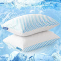 Orthopedic Support 2 Pack Cooling Pillow for Sleeping, Memory Foam Pillows Cool Bed Pillows Hotel Reversible Pillow with Washable Remova... - Ergonomic Memory Foam Pillow for Neck Pain Support - Default Title
