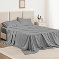 Cooling Sateen Twin Bed Sheet Set 3 Piece, Hotel Luxury Super Soft 1800 Series Microfiber Bed Sheets Set, Wrinkle Free Breathable, U... - Cooling Hotel Quality Bedding Sheets and Pillowcases - Default Title
