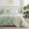 Heavyweight Warmth Queen Comforter Set Sage Green, Bed in a Bag Queen Size Bedding, 7-Pieces Botanical Flowers Spring Comforter, Sheets,... - Cloud-Like Soft Lightweight Bed Comforter - Default Title