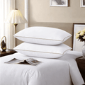Decorative Plump Down Feather Pillows for Bed 20 x 30 Inches Queen Size Set of 2, Medium Firm Luxury Cooling Hotel Collection Feather ... - Ergonomic Memory Foam Pillow for Neck Pain Support - Default Title