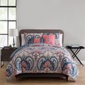 Hypoallergenic Cloud Casa Real 5-Piece Coral Damask Reversible Comforter Set, King, Adult, Unisex - Cloud-Like Soft Lightweight Bed Comforter - Default Title