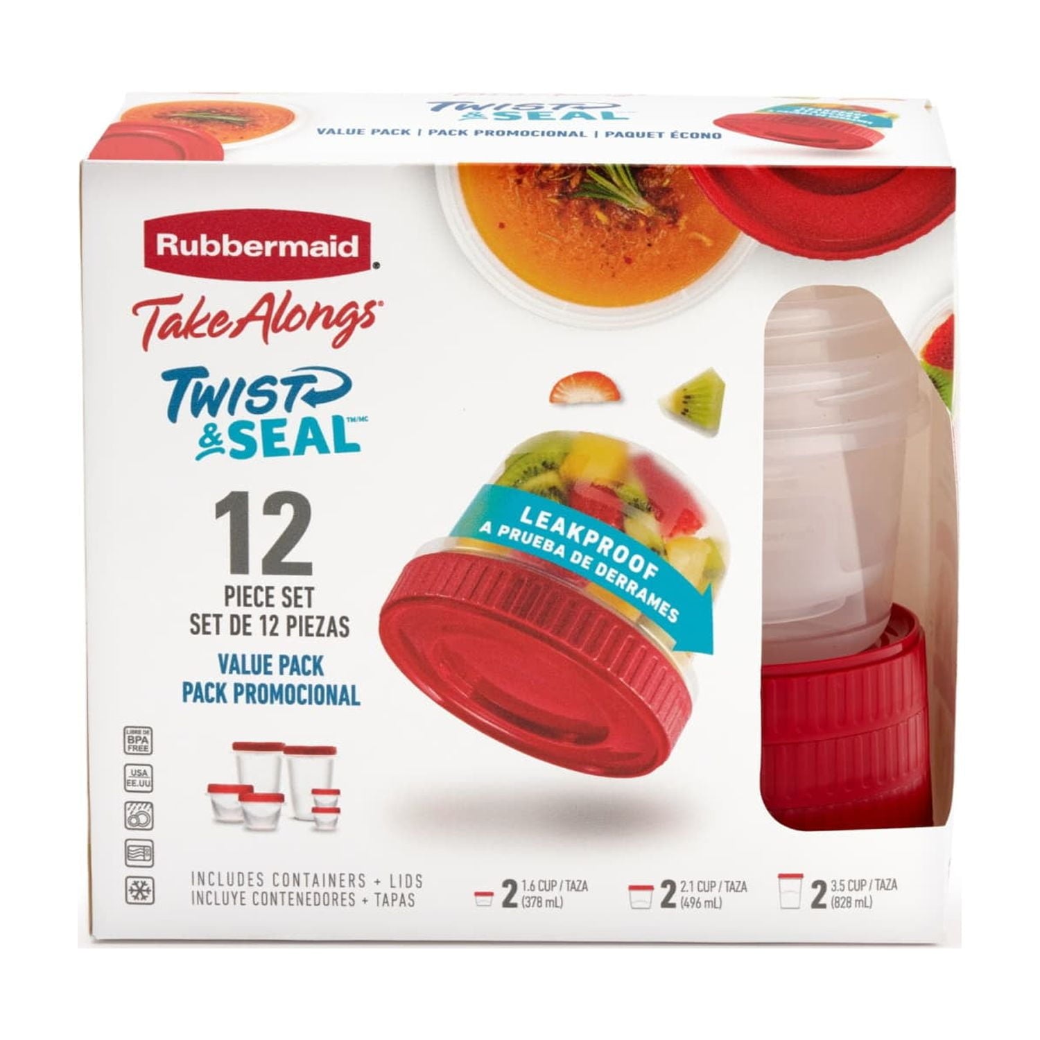 Playful Geometric 12 Piece Food Storage Set, Red - Playful Star & Heart Shaped Geometric NeeDoh - Default Title