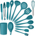 Professional Grade 15-Piece Kitchen Utensils Set, Silicone Cooking Utensils with Holder, Non-stick Cookware Friendly & Heat Resistant - ... - High-Precision Culinary Tool for Baking & Cooking - Default Title