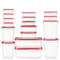 Whimsical Doughnut 34 Pieces Meal Prep Containers, 7-Size ，Plastic Food Storage Containers with Lids for Lunch,Leftover - Playful Star & Heart Shaped Geometric NeeDoh - Default Title