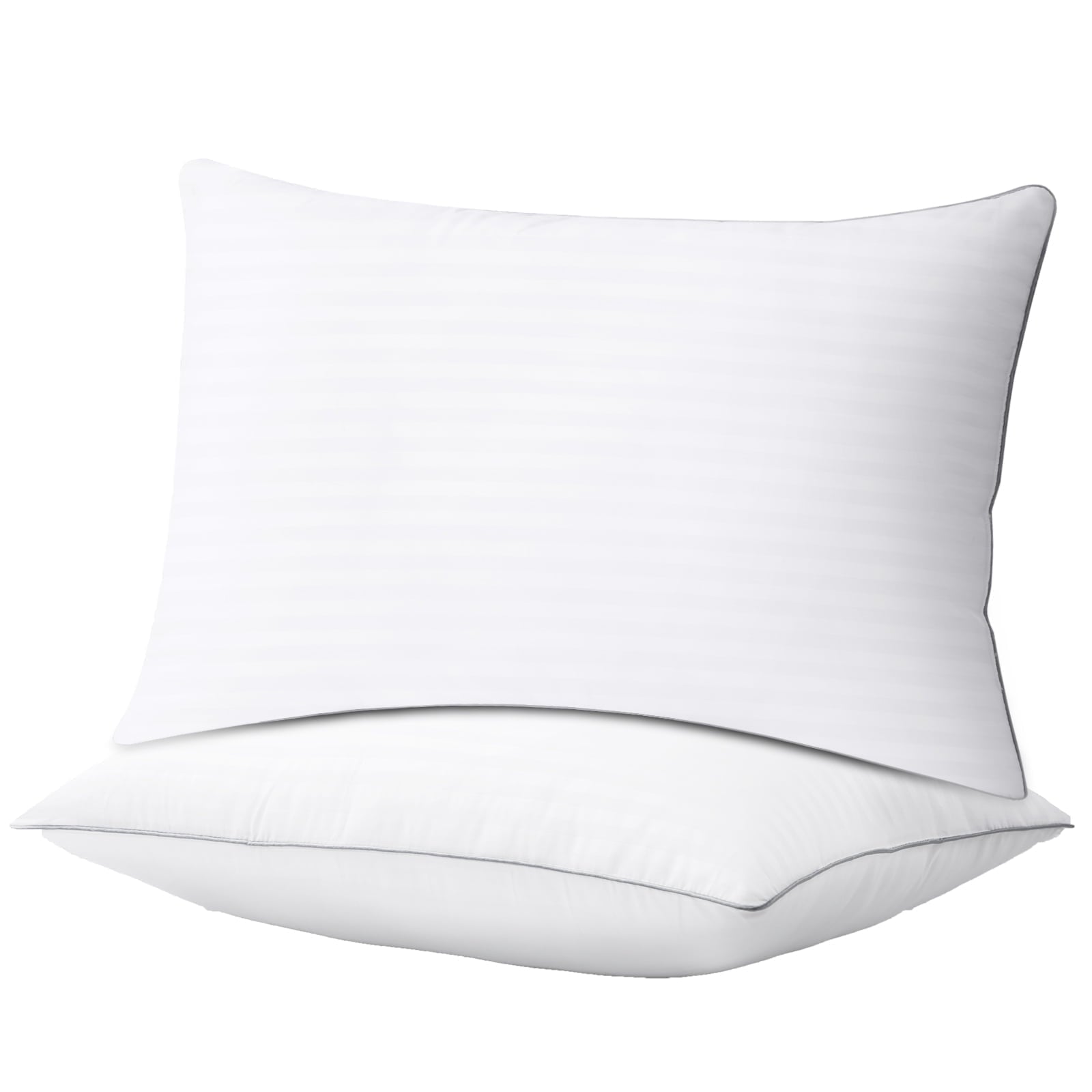 Decorative Plump Pillows Standard Size Set of 2, Hotel Quality, Down Alternative Gusseted Bed Pillows for Side, Back, And Stomach Slee... - Hotel Quality Plush Sleeping Pillows - Default Title