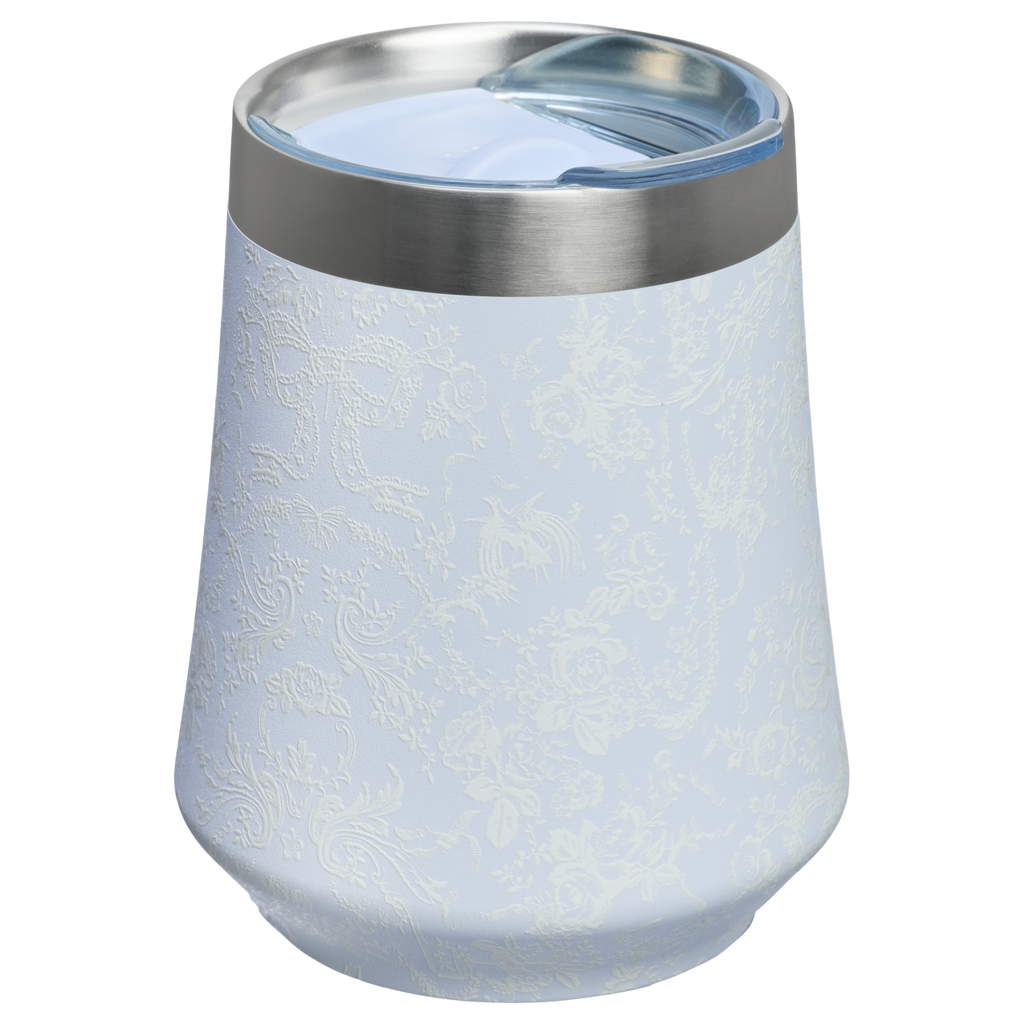 Premium Matte Stanley 1913 x LoveShackFancy Holiday Reserve Wine Tumbler D367F - Reserve Collection Stainless Steel Whiskey Cup Detail