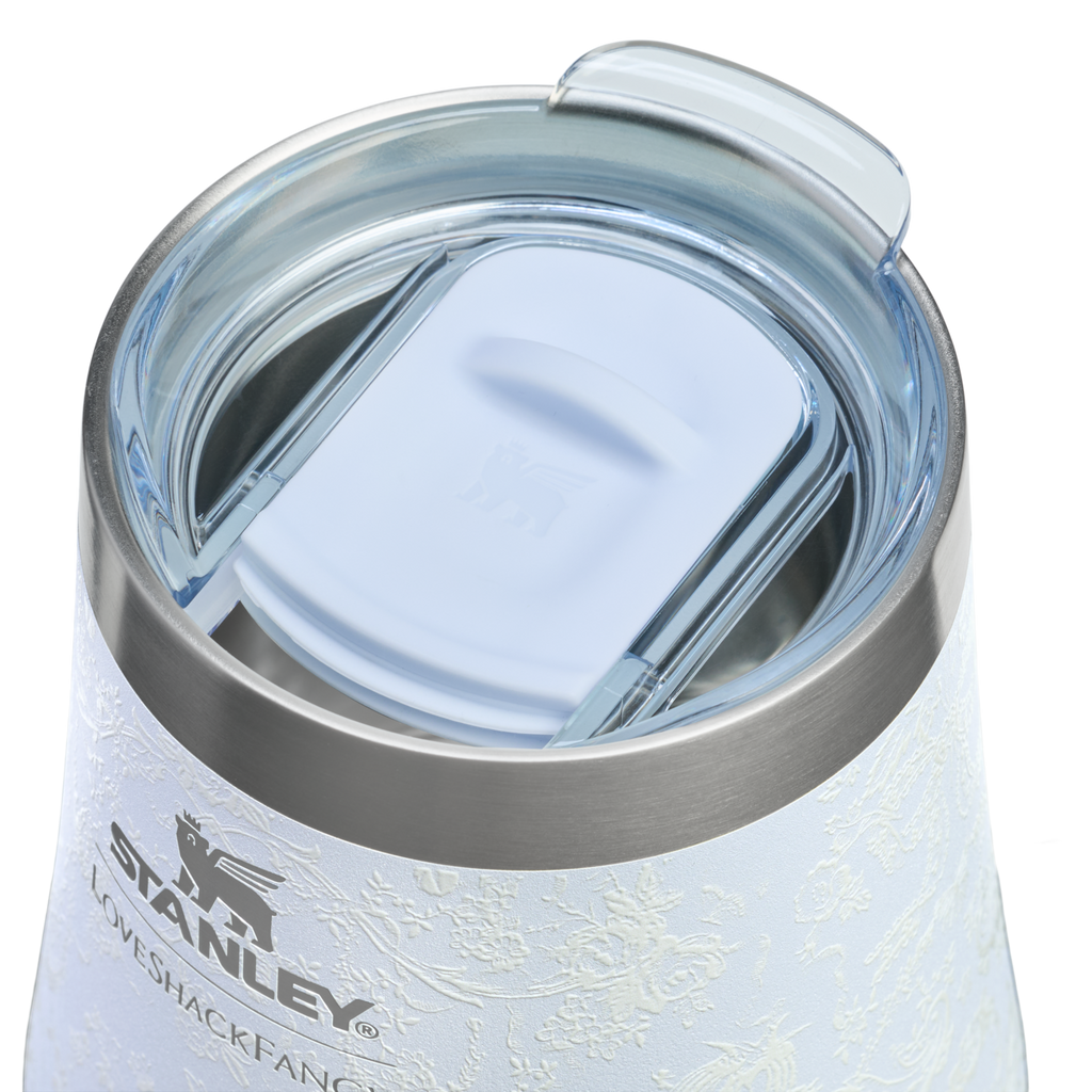 Flavor-Preserving Stanley 1913 x LoveShackFancy Holiday Reserve Wine Tumbler D204X - Shatterproof Flavor-Preserving Cocktail Tumbler with Lid Detail
