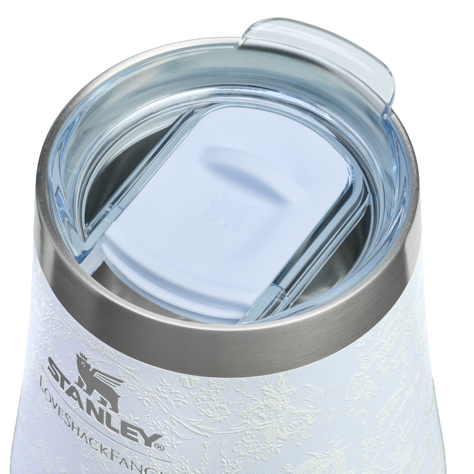 Premium Matte Stanley 1913 x LoveShackFancy Holiday Reserve Wine Tumbler D367F - Reserve Collection Stainless Steel Whiskey Cup Detail