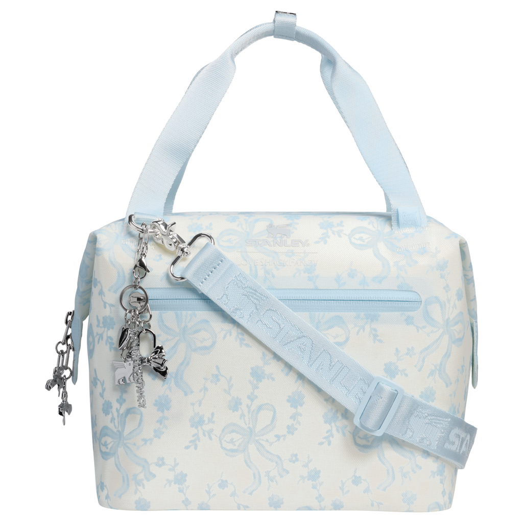 Leak-Proof Insulated Stanley 1913 x LoveShackFancy Holiday All Day Julienne Mini Cooler D194V - Heavy-Duty Ice-Retention Food & Beverage Carrier Detail