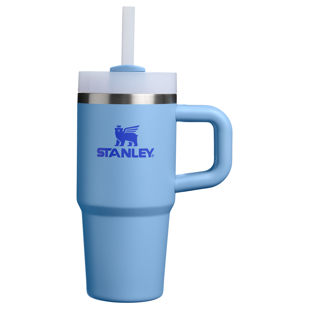 Car-Cup Friendly The Quencher H2.O Flowstate Tumbler | Stanley Create D291F - Premium Stainless Steel Straw Cup for All-Day Hydration - Blue Sky