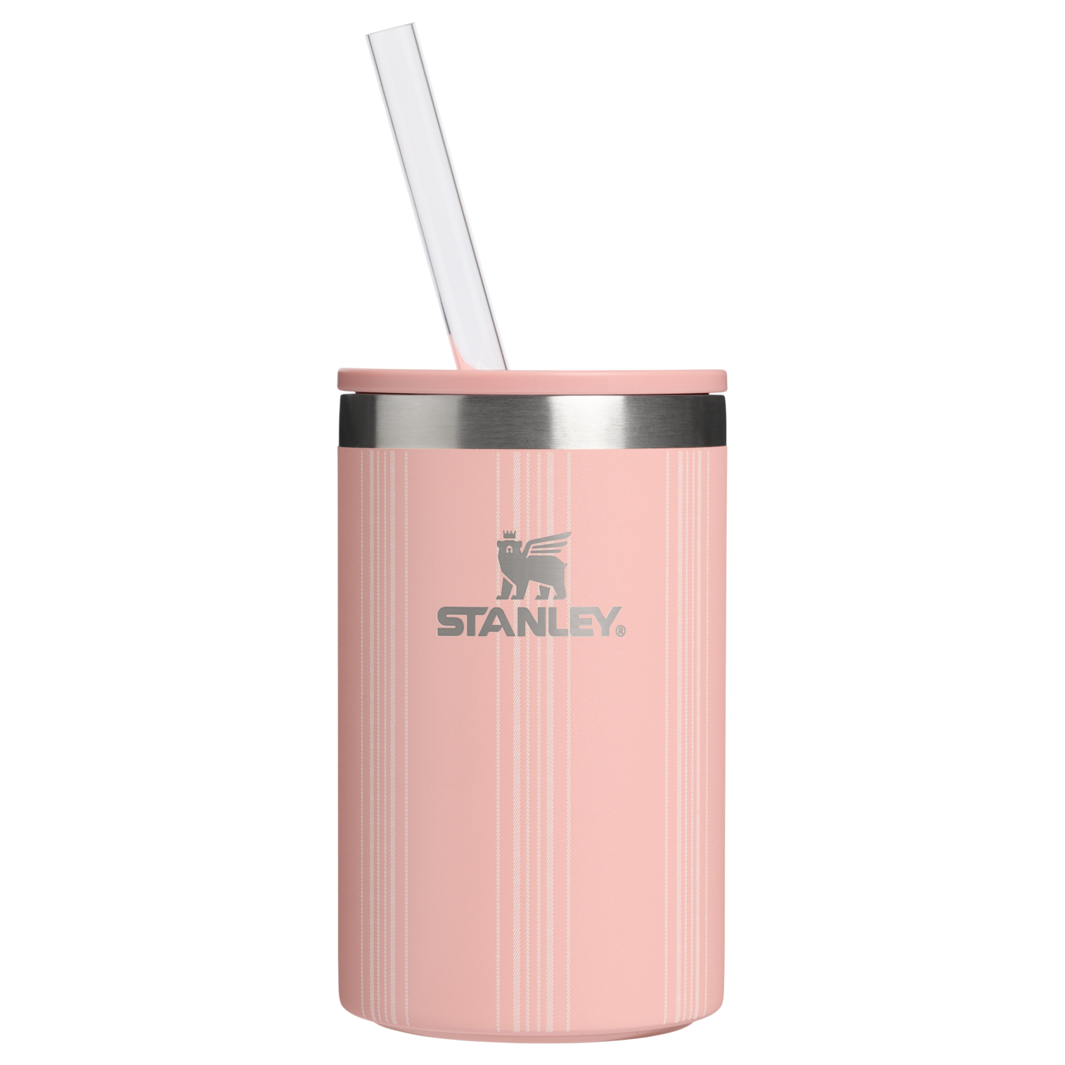 Leak-Proof Insulated The Everyday Can Cooler Cup D353P - Compact All-Weather Soft-Sided Cooler Backpack - Peach Rose Picnic Stripe