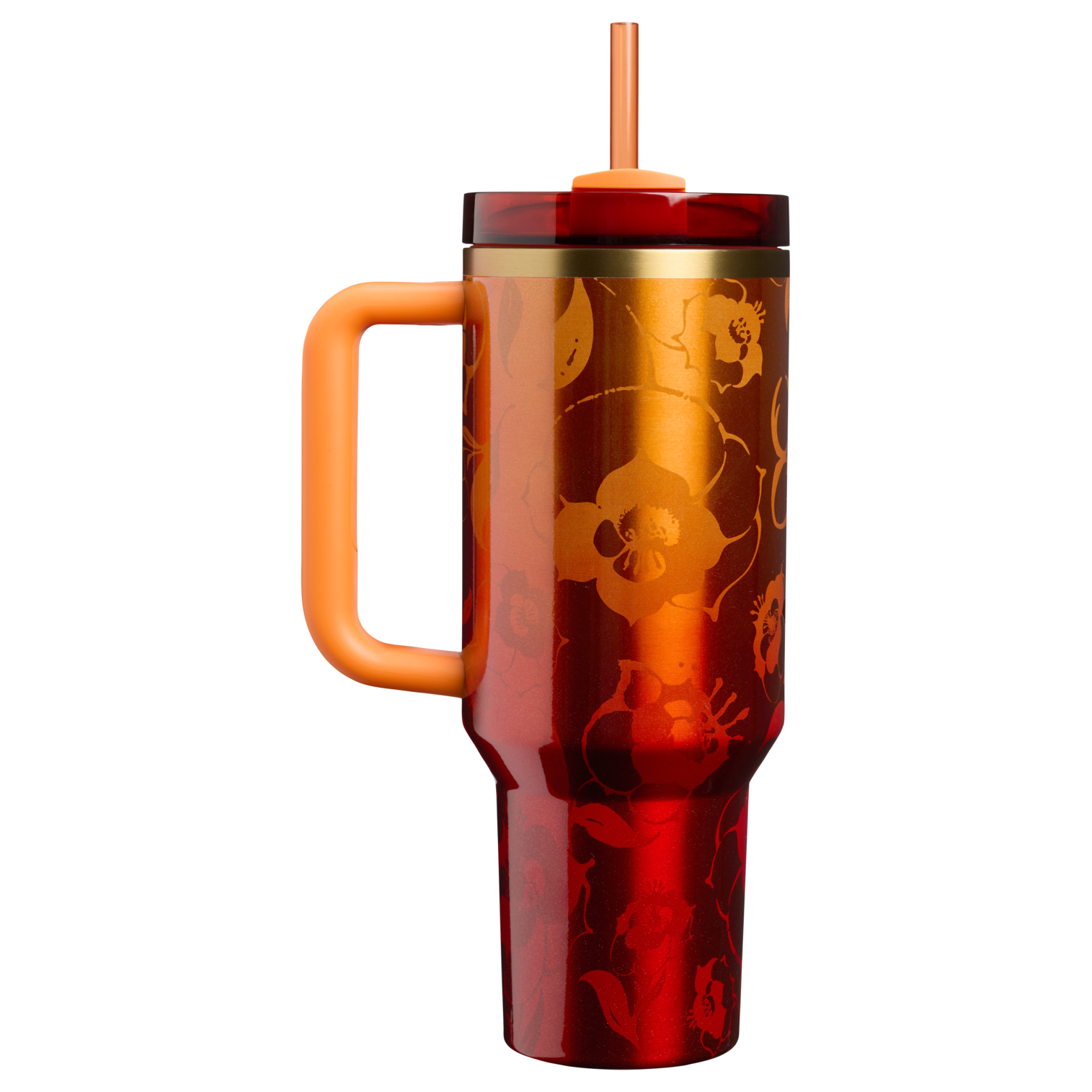 Insulated Travel The Stanley 1913 x Karol G Quencher H2.0 Flowstate Tumbler D275T - FlowState 3-Position Lid Insulated Travel Mug Detail