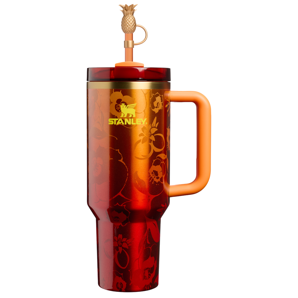 Insulated Travel The Stanley 1913 x Karol G Quencher H2.0 Flowstate Tumbler D275T - FlowState 3-Position Lid Insulated Travel Mug - 40oz | KAROL G FLOR