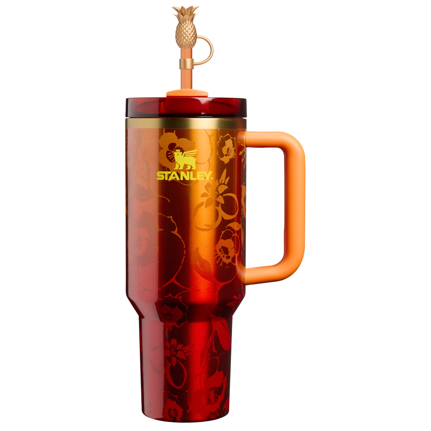Insulated Travel The Stanley 1913 x Karol G Quencher H2.0 Flowstate Tumbler D275T - FlowState 3-Position Lid Insulated Travel Mug - 40oz | KAROL G FLOR