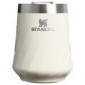 Premium Matte The Textured Reserve Wine Tumbler D141Z - Elegant Stemless Vacuum Insulated Wine Tumbler - Cream Gloss