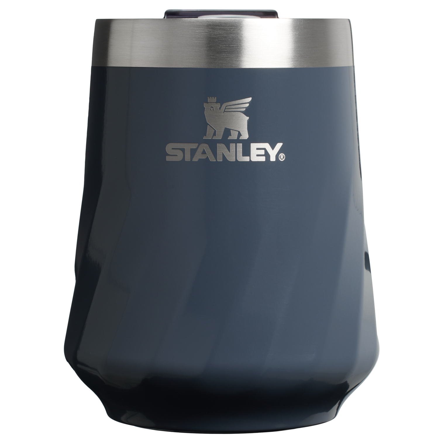 Premium Matte The Textured Reserve Wine Tumbler D141Z - Elegant Stemless Vacuum Insulated Wine Tumbler - Twilight Gloss