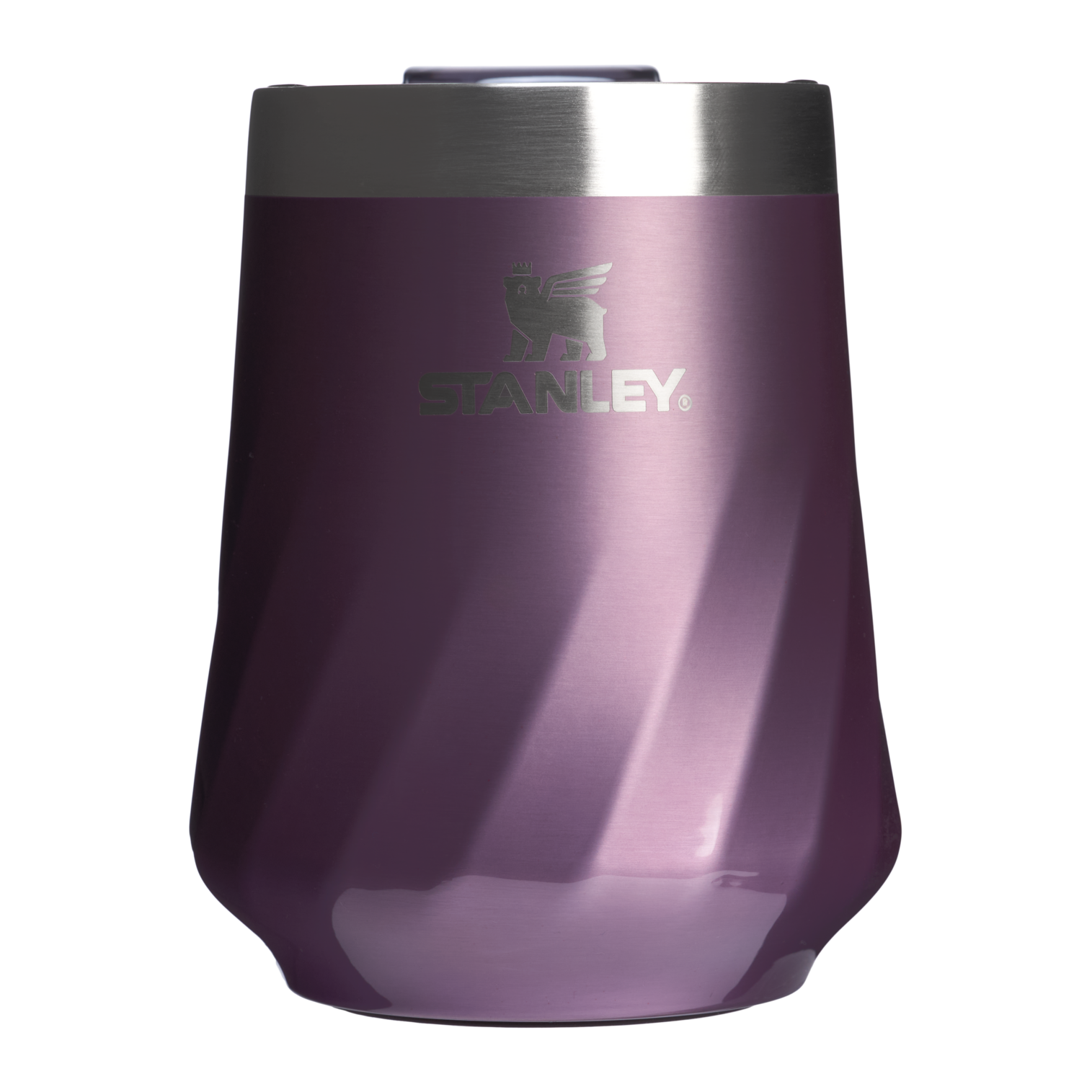 Premium Matte The Textured Reserve Wine Tumbler D141Z - Elegant Stemless Vacuum Insulated Wine Tumbler - Wisteria Shine