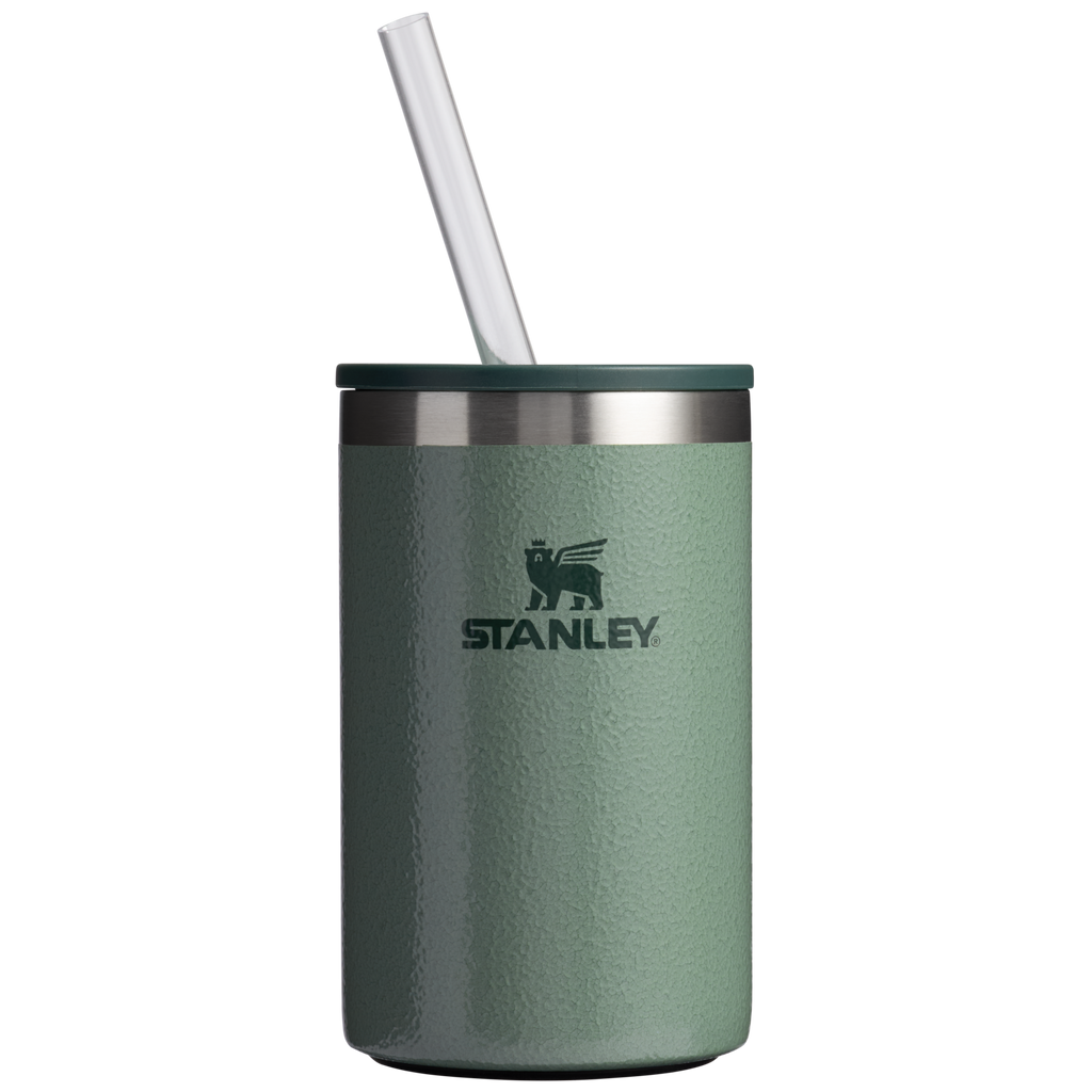 Ice-Retention The Everyday Can Cooler Cup | Stanley Create D313H - Leak-Proof Insulated Mini Cooler Bag for Lunch - Hammertone Green