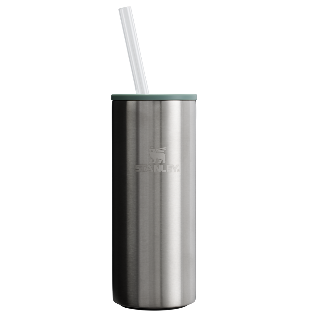 Premium All-Weather The Everyday Slim Can Cooler Cup D255E - Heavy-Duty Ice-Retention Food & Beverage Carrier - Stainless Steel Shale