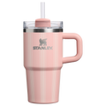 Double-Wall Vacuum The Quencher H2.0 Flowstate Tumbler D344H - Double-Wall Vacuum Insulated Travel Tumbler with Straw - Peach Rose Picnic Stripe