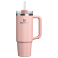 Splash-Resistant FlowState The Quencher H2.0 Flowstate Tumbler D343V - 40oz Large Capacity Car-Cup Friendly Quencher - Peach Rose Picnic Stripe