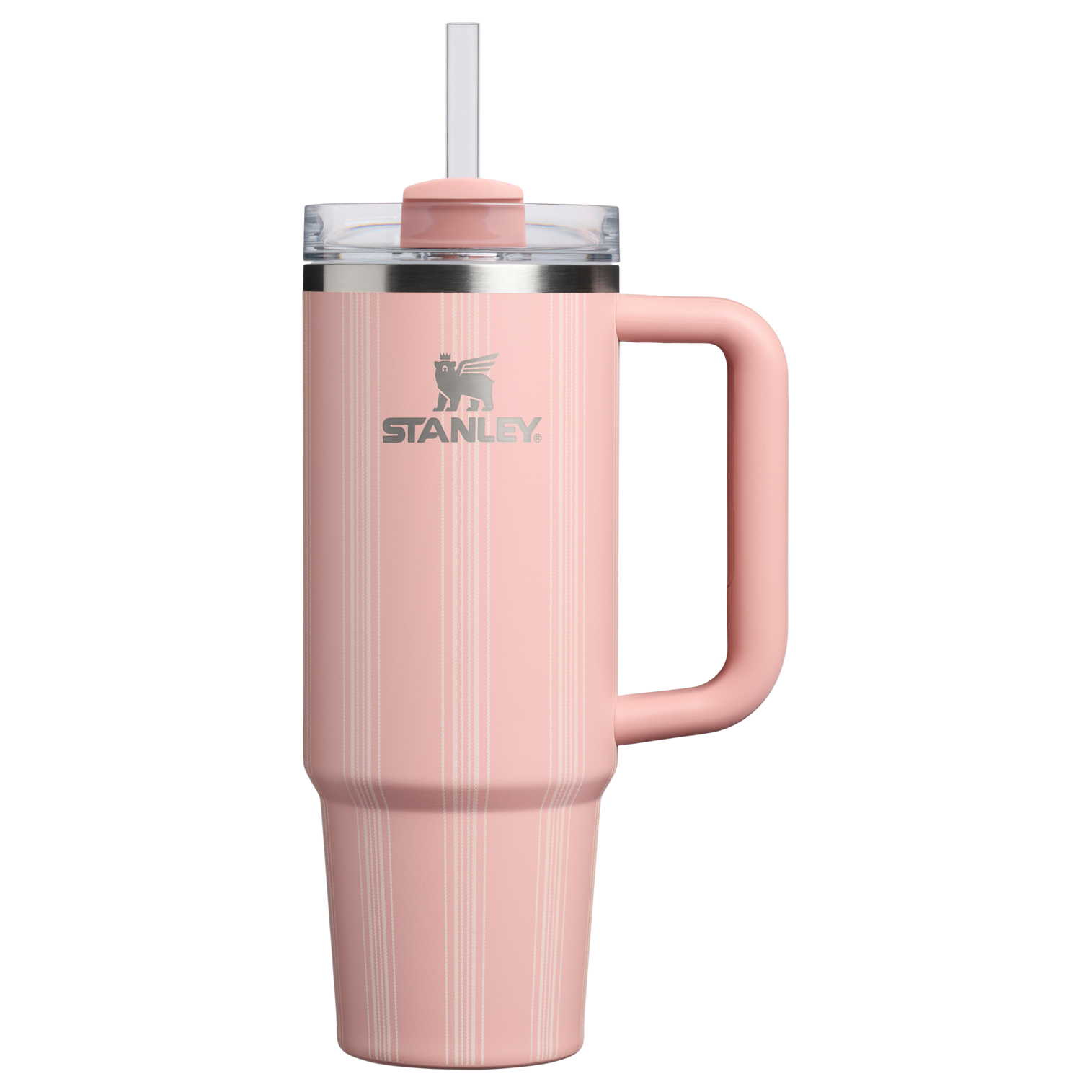 Splash-Resistant FlowState The Quencher H2.0 Flowstate Tumbler D343V - 40oz Large Capacity Car-Cup Friendly Quencher - Peach Rose Picnic Stripe