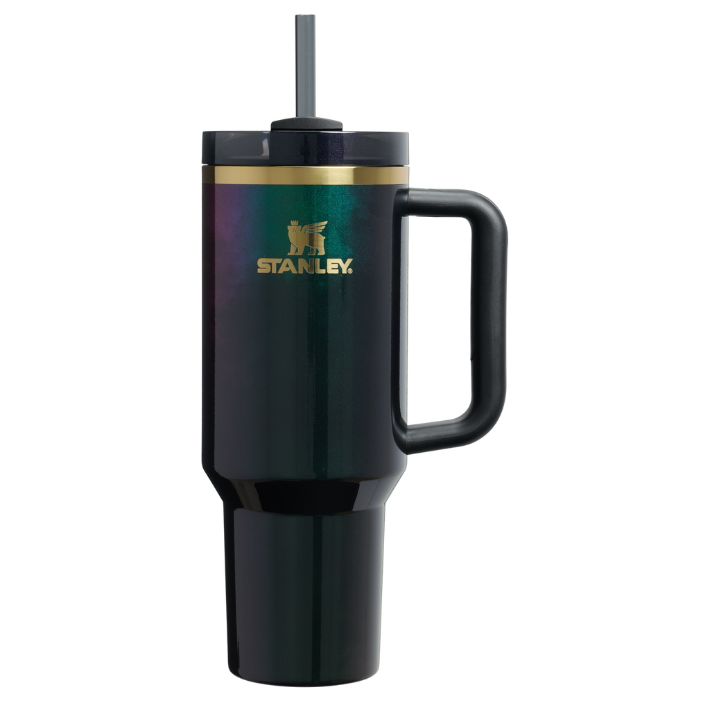 Car-Cup Friendly The Wicked for Good Quencher H2.0 Flowstate Tumbler D245R - Double-Wall Vacuum Insulated Travel Tumbler with Straw - Elphaba For Good