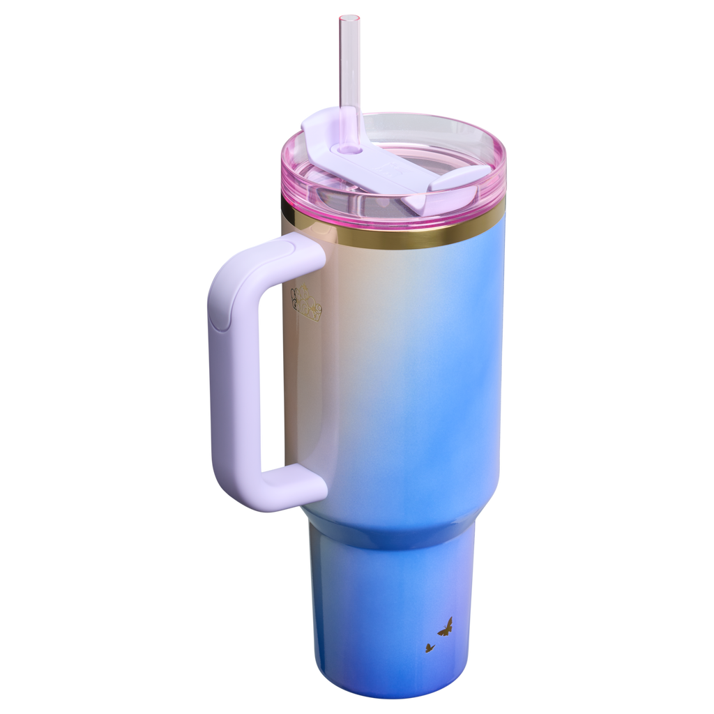 Car-Cup Friendly The Wicked for Good Quencher H2.0 Flowstate Tumbler D245R - Double-Wall Vacuum Insulated Travel Tumbler with Straw Detail