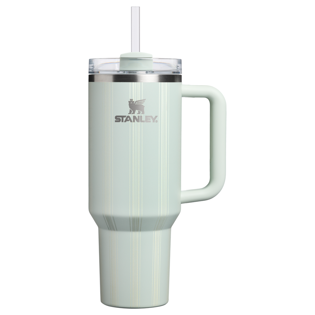 Double-Wall Vacuum The Quencher H2.0 Flowstate Tumbler D342C - FlowState 3-Position Lid Insulated Travel Mug - Mist Picnic Stripe