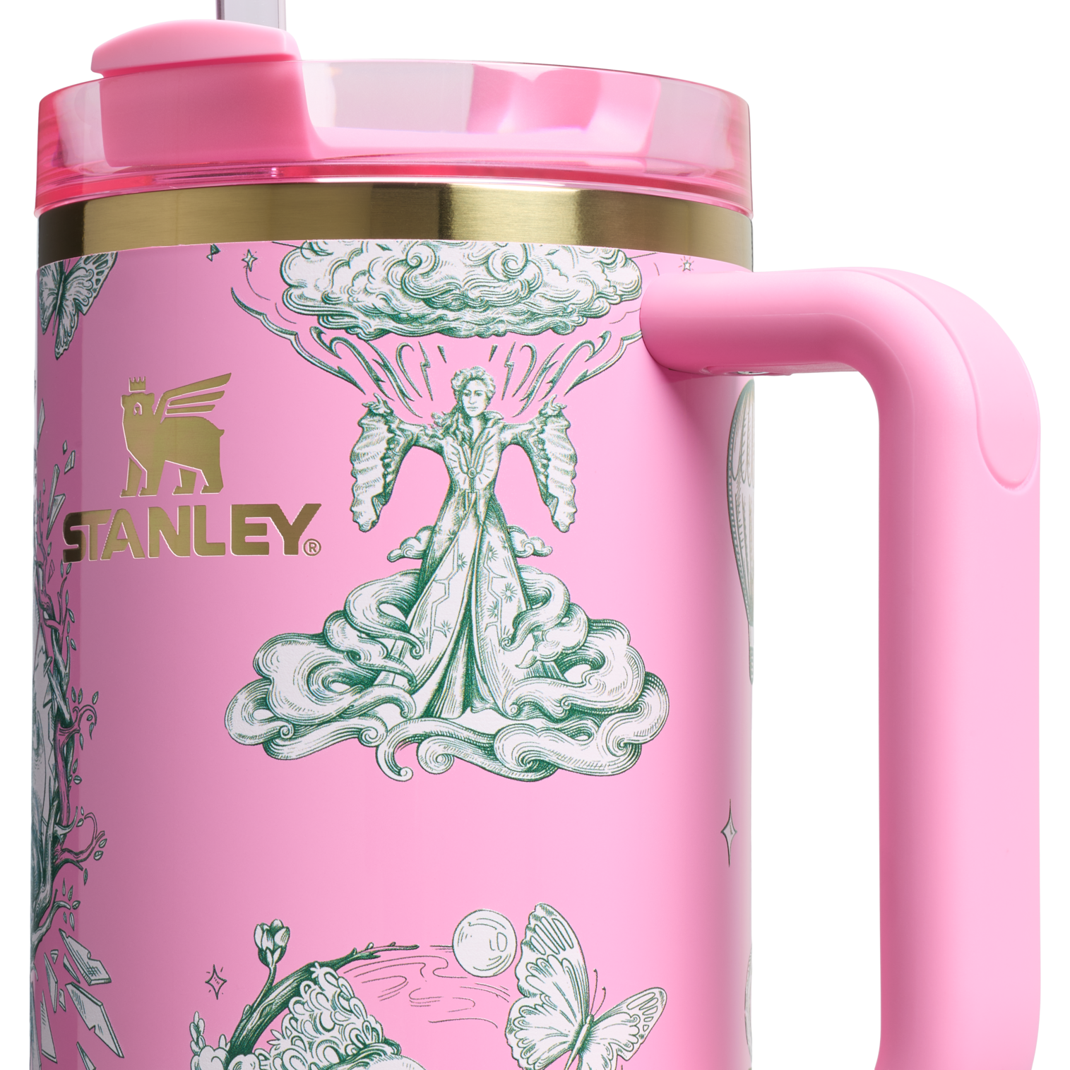 Car-Cup Friendly The Wicked for Good Quencher H2.0 Flowstate Tumbler D245R - Double-Wall Vacuum Insulated Travel Tumbler with Straw Detail