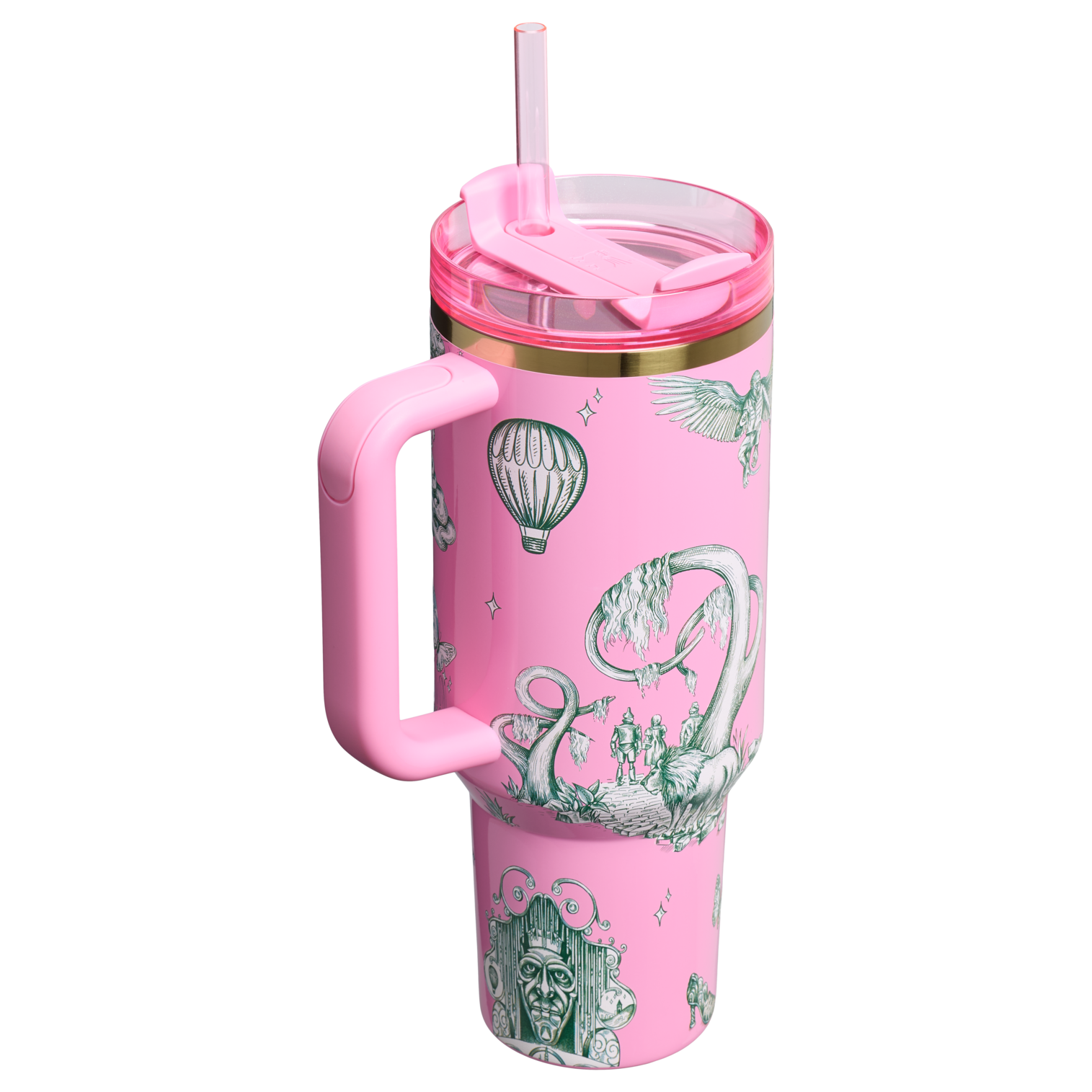 Car-Cup Friendly The Wicked for Good Quencher H2.0 Flowstate Tumbler D245R - Double-Wall Vacuum Insulated Travel Tumbler with Straw Detail