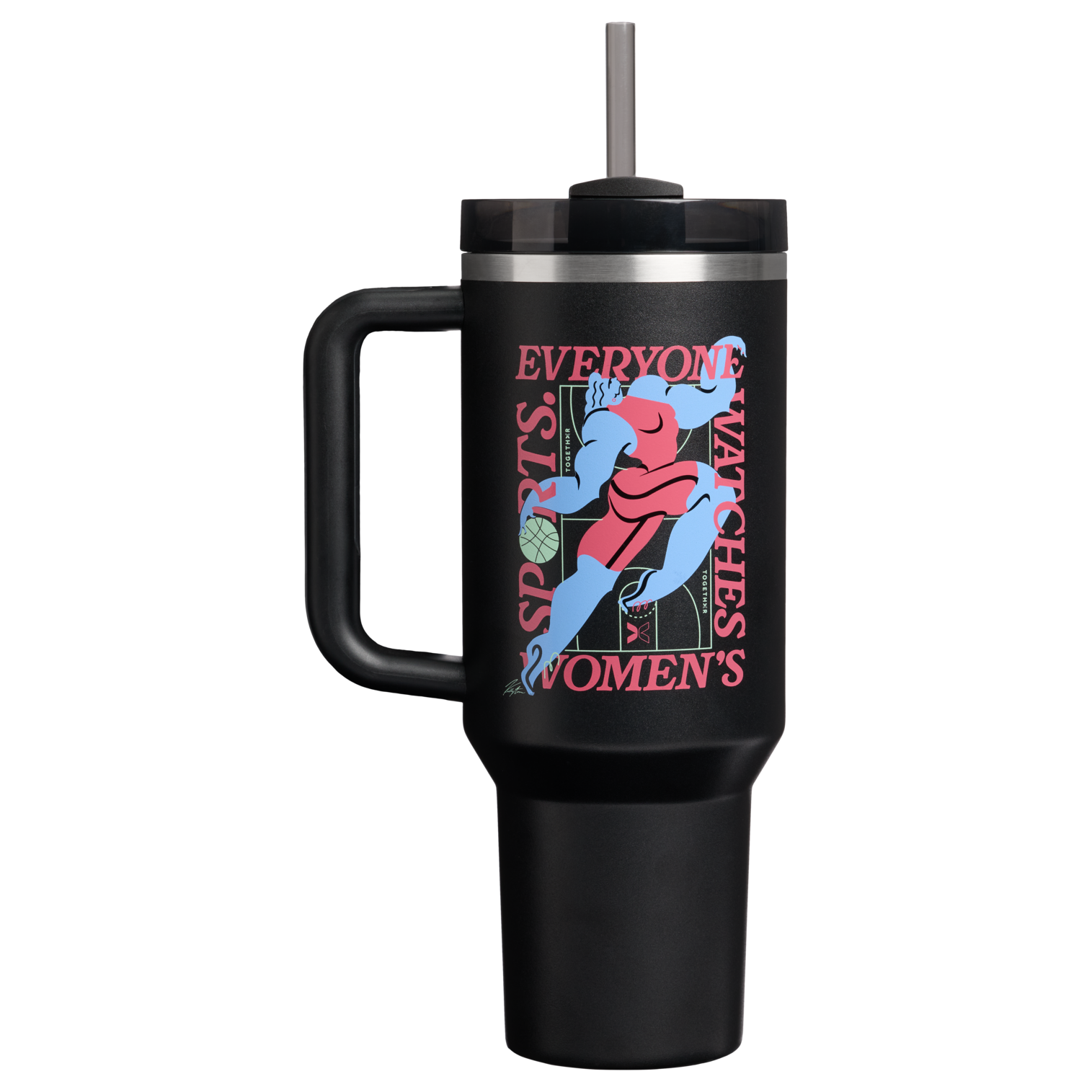 Car-Cup Friendly The Quencher H2.0 Flowstate Tumbler D340Y - FlowState 3-Position Lid Insulated Travel Mug - Tournament Black