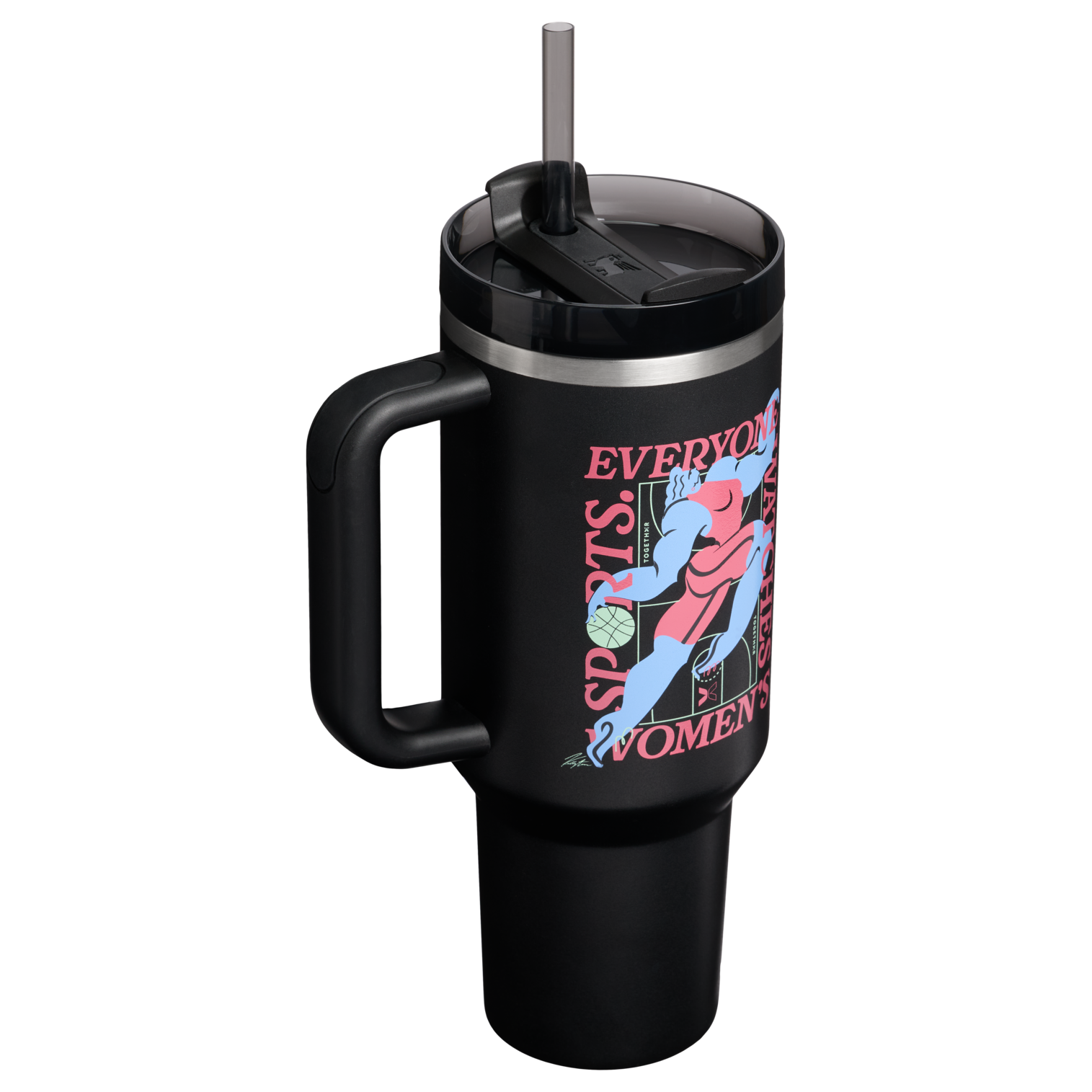 Car-Cup Friendly The Quencher H2.0 Flowstate Tumbler D340Y - FlowState 3-Position Lid Insulated Travel Mug Detail