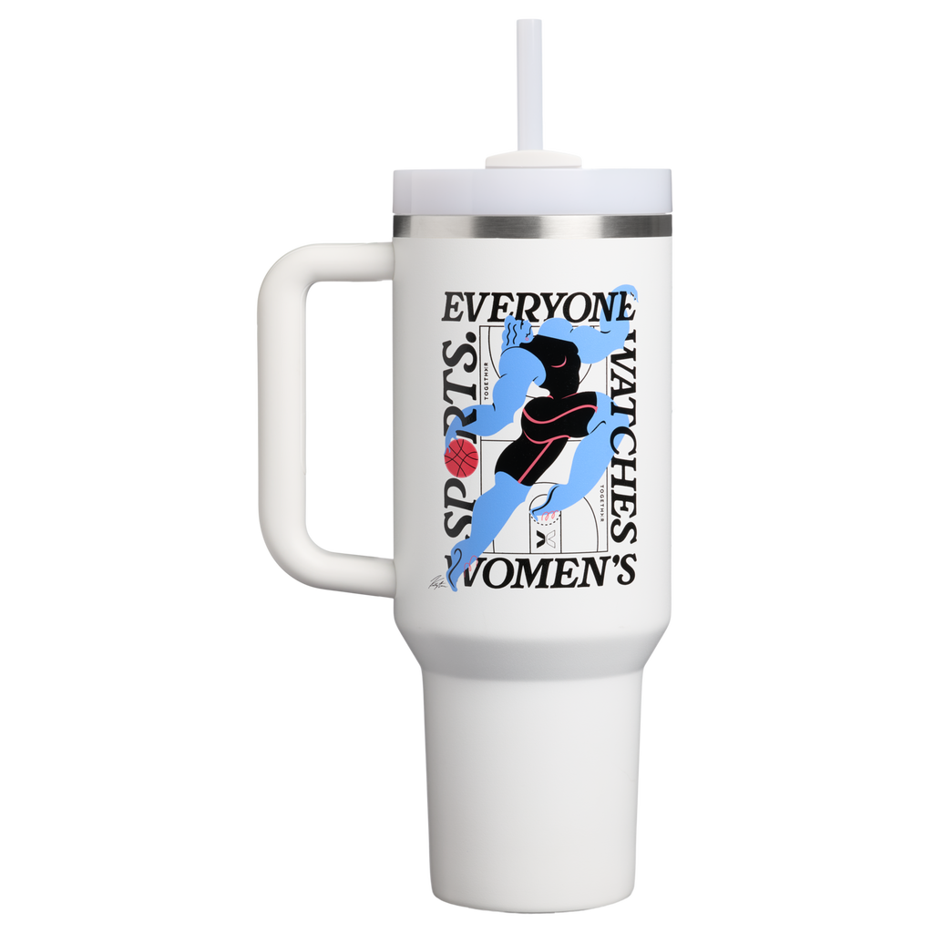 Car-Cup Friendly The Quencher H2.0 Flowstate Tumbler D340Y - FlowState 3-Position Lid Insulated Travel Mug - Tournament White