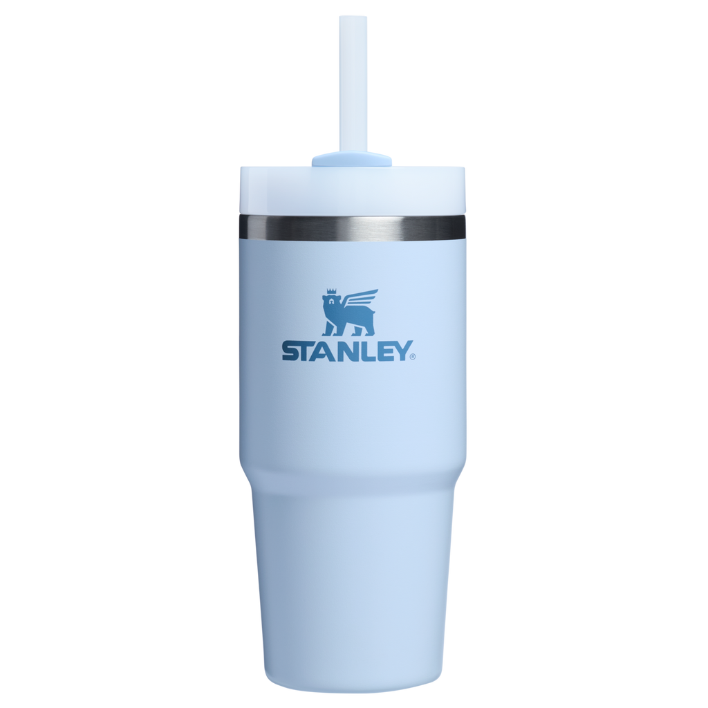 Double-Wall Vacuum The Quencher H2.0 Flowstate Tumbler  | Stanley Create D329E - Premium Stainless Steel Straw Cup for All-Day Hydration - Glacier
