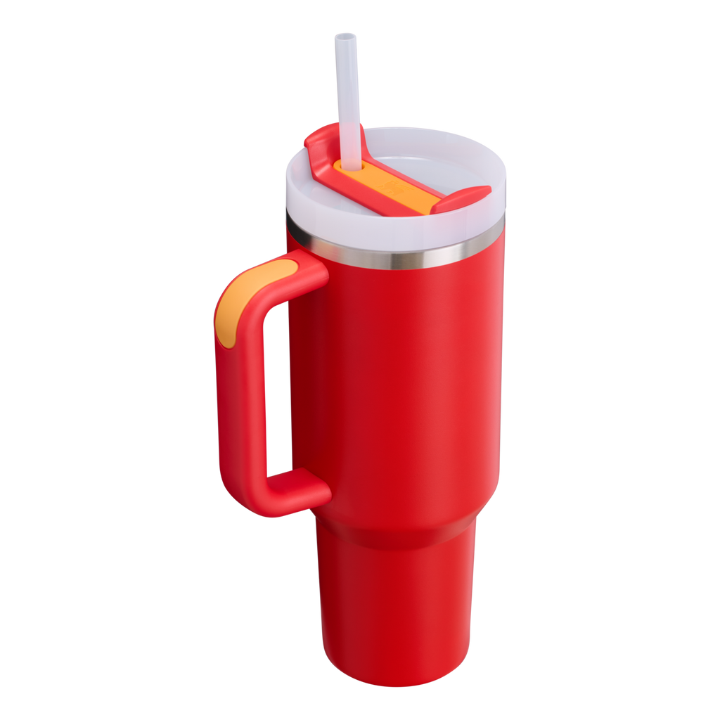 Insulated Travel The Quencher H2.0 Flowstate Tumbler D050X - Double-Wall Vacuum Insulated Travel Tumbler with Straw Detail