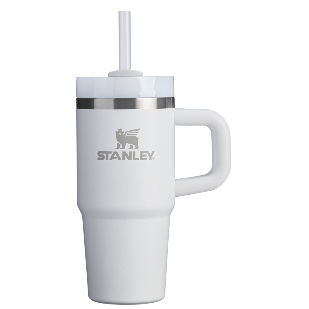 Car-Cup Friendly The Quencher H2.O Flowstate Tumbler | Stanley Create D291F - Premium Stainless Steel Straw Cup for All-Day Hydration - Frost